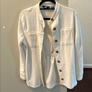 Women's White Lands' End Jacket
